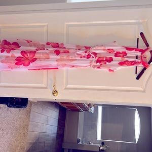 Calvin Klein long floral dress